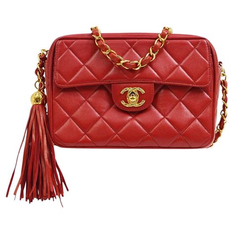 chanel red with gold hardware mini|chanel mini flap waist bag.